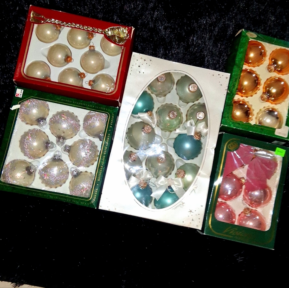 Vintage Glass Christmas Ornaments